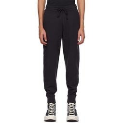 Black Relaxed-Fit Sweatpants 231099M190000