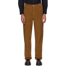 Brown Stay Loose Trousers 231099M191009