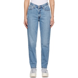 Blue 80s Mom Jeans 231099F069086