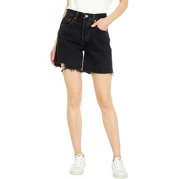 Womens Levis Premium 501 Mid Thigh Shorts