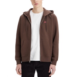 Mens Non-Graphic Zip-Up Standard Fit Hoodie