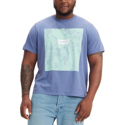 Mens Big and Tall Graphic Crewneck T-shirt