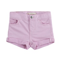 Baby Girls Knit Denim Roll Up Shorts