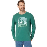 Mens Life is Good Trippy O Come All Ye Long Sleeve Crusher-Lite Tee