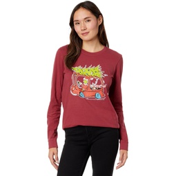 Womens Life is Good Whoville or Bust Long Sleeve Crusher Tee