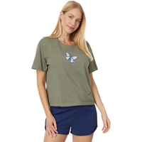 Life is Good Butterfly Flutter Short Sleeve Boxy Crusher Tee