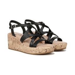 LifeStride Bailey Strappy Platform Wedge Sandals