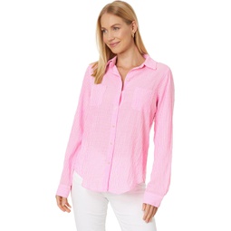 Womens Lilly Pulitzer Sea View Button-Down