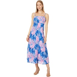 Womens Lilly Pulitzer Jorgian Linen Midi Dress