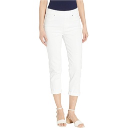 Liverpool Los Angeles Chloe Pull-On Crop Rolled Cuff in Bright White