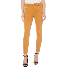 Womens Liverpool Los Angeles Piper Hugger Ankle Skinny in Amber Dawn