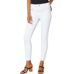 Womens Liverpool Los Angeles Gia Glider Ankle Skinny Jeans in Bright White