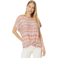 Liverpool Los Angeles Crew Neck Dolman with Twisted Front Detail