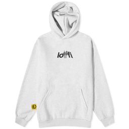 Lo-Fi Plant Logo Hoodie Ash Grey