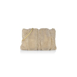 Crystal Gathered Flat Pouch