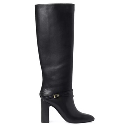 Solana 100MM Leather Knee-High Boots