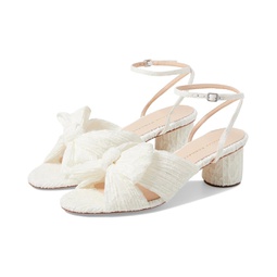 Womens Loeffler Randall Dahlia Pleated Knot Mule with Ankle Strap