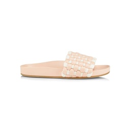 Sonnie Woven Leather Slides
