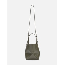 Mini Puzzle Fold Tote In Shiny Calfskin