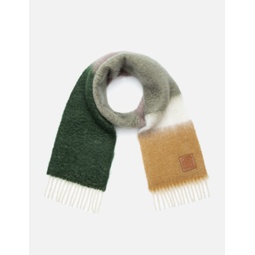Mohair and Wool Stripe Scarf