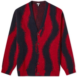 Loewe Wave Cardigan Navy & Red