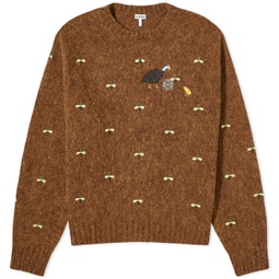 Loewe Bird Anagram Jumper Cinnamon