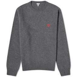 Loewe Anagram Crew Neck Jumper Grey