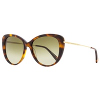 womens butterfly sunglasses lo674s 214 havana/gold 56mm