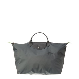 le pliage green small canvas & leather travel bag