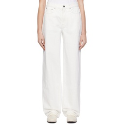 White Samur Jeans 241473F069002