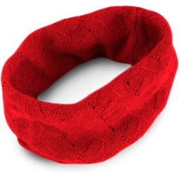Love Cashmere Womens 100% Cashmere Infinity 스카프 Snood - Bright Red - made in Scotland RRP $150