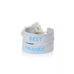 Best Friends Fabric Woven Bracelet Set