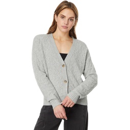 Womens Lucky Brand Cozy Cable Stitch Cardigan