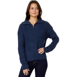 Womens Lucky Brand 1/2 Zip Pullover Sweater