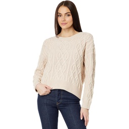Womens Lucky Brand Cable Stitch Pullover