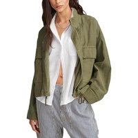 Lucky Brand Utility Cropped Trench Jacket