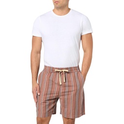 Mens Lucky Brand 7 Striped Linen Pull-On Shorts