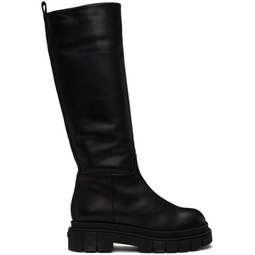 Black Commander Boots 232015F115000