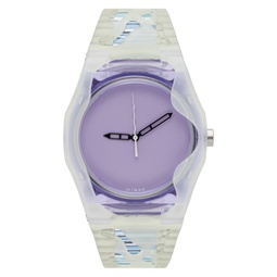 Purple   Transparent D1 Milano Edition Concept Watch 241781M165003