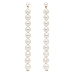 White Pearl Drop Earrings 241533F022004