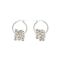 Silver Stacked Hoop Earrings 232533F022000