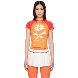 Orange Slinky T Shirt 222370F110010