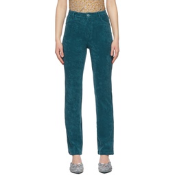 SSENSE Exclusive Green Mokumentary Trousers 221370F087005
