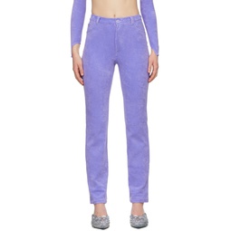 Purple Mokumentary Trousers 221370F087002