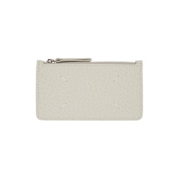 Gray Four Stitches Card Holder 232168F037000