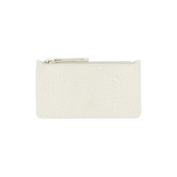 Off White Four Stitches Card Holder 231168M163032