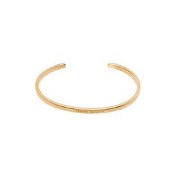 Gold Logo Cuff Bracelet 232168M142004