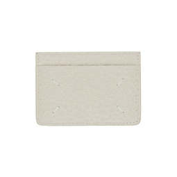 Gray Four Stitches Card Holder 232168M163013