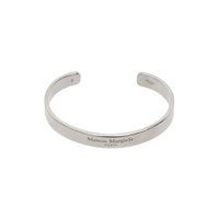Silver Logo Cuff Bracelet 232168M142009