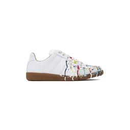 White Paint Replica Sneakers 232168F128021